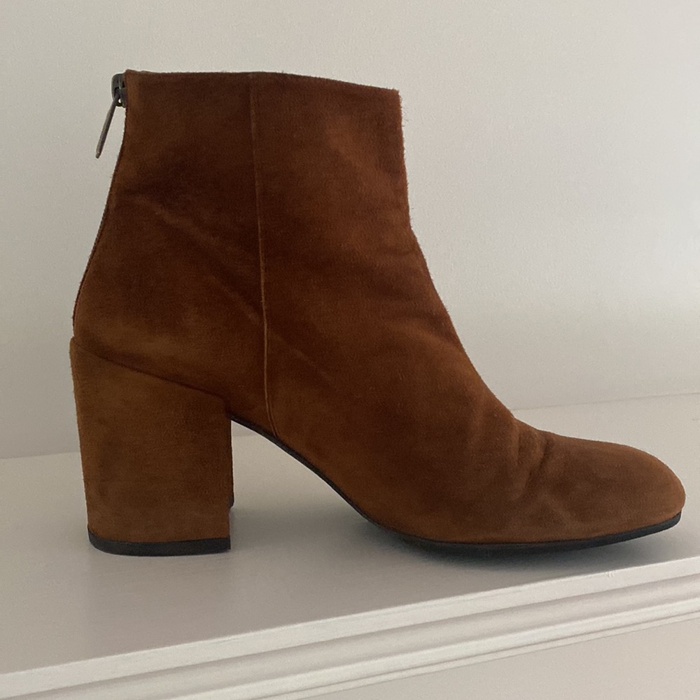 Stuart Weitzman Brown Suede Bootie | Size 8 - image 2